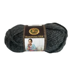 Lion Brand Hometown Chicago Charcoal Super Bulky Yarn #150 5oz 180 yards